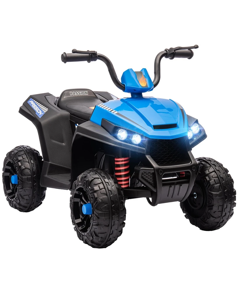 Qaba 12V Kids Atv with Spring Suspension, Forward & Reverse