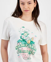 Love Tribe Juniors' Strawberry Shortcake Graphic Print T-Shirt
