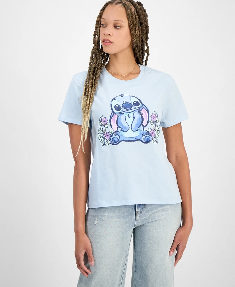 Disney Juniors' Stitch Graphic Print T-Shirt