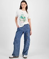 Love Tribe Juniors' Strawberry Shortcake Graphic Print T-Shirt