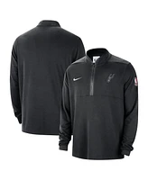 Nike Men's Black San Antonio Spurs 2024/25 Courtside Performance Half-Zip Top