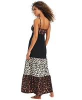 Bar Iii Women's My Skin Tie-Front Tiered Cover-Up Maxi Dress, Exclusively at Macy's