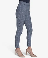 Tommy Hilfiger Women's Gingham-Print Pull-On Pants