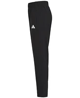 adidas Big Boys Elastic-Waistband Woven 3-Stipe Stretch Pants