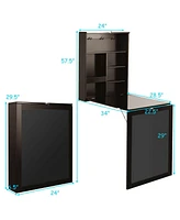 Gouun Convertible Wall Mounted Table with A Chalkboard