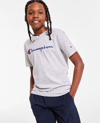 Champion Big Boys Signature Logo T-Shirt
