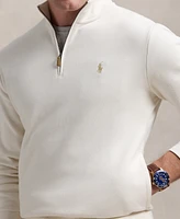 Polo Ralph Lauren Men's Double-Knit Mesh Quarter-Zip Pullover