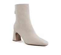 London Rag Dimri Square Toe Microfiber Ankle Boots