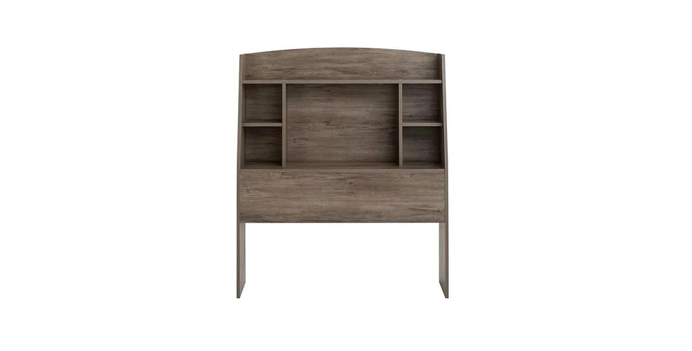 Slickblue Modern Bookcase Headboard in Wood Finish