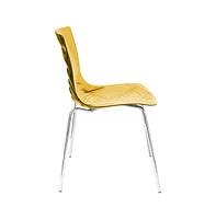 LeisureMod Astor Water Ripple Design Dining Chair