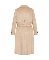 City Chic Plus Cornwall Trench Coat