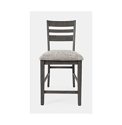 Jofran Altamonte Contemporary Ladderback Upholstered Counter Stool (Set of 2)