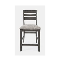 Jofran Altamonte Contemporary Ladderback Upholstered Counter Stool (Set of 2)