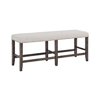 Jofran Willow Creek Distressed Solid Wood Counter Height Dining Bench