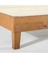 Slickblue Mid-Century Modern Solid Wood Platform Bed Frame
