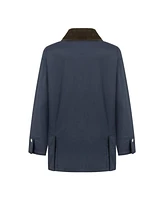 Nocturne Women's Shirt Collar Cotton Blend Coat