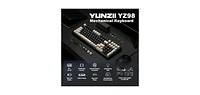 Yunzii YZ98 Gasket Mechanical Keyboard 99 Key Hot Swappable BT5.0/2.4G/Usb-c Wireless Gaming with 5-Layer Sound Padding 98% Layout Rgb Led Ba