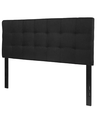 Slickblue Modern Box-Stitch Fabric Upholstered Headboard