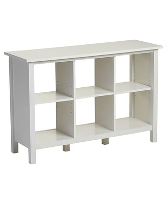 Slickblue Adjustable Shelf 6-Cube Bookcase Storage Unit Sideboard