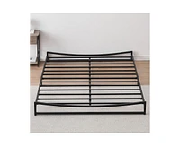 gaomon 6 Inch Metal Platform Queen Size Bed Frame Low Profile with Sturdy Steel Slats Support, Mattress Foundation, No Box Spring Needed, Easy Assembl