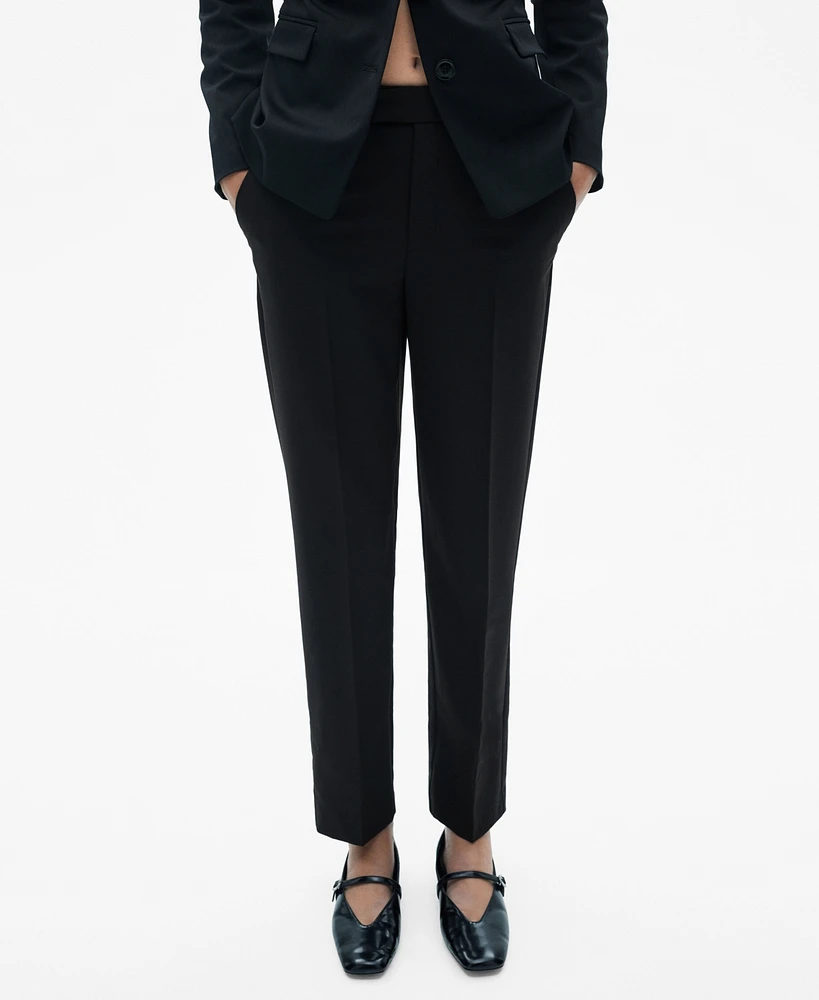 Mango Women's Straight Suit Pants