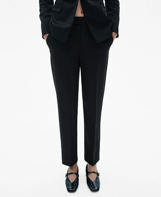 Mango Women's Straight Suit Pants