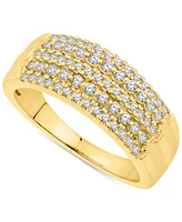 Diamond Multirow Anniversary Band (1/2 ct. t.w.) in 14k Gold