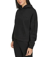 Calvin Klein Women's Fleece Embossed Logo Pullover Hoodie