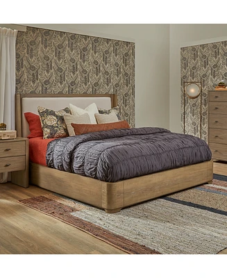 Nordic 3 Pc. King Upholstered Set (Bed, Chest & Nightstand)