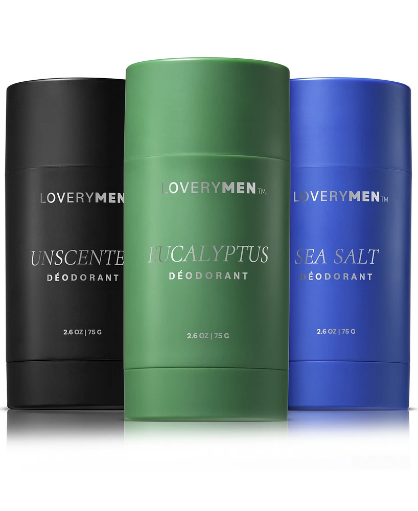 Lovery 3-Pc. LoveryMen Deodorant Stick Gift Set