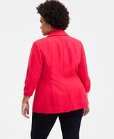 I.n.c. International Concepts Plus Size 3/4-Sleeve Blazer, Created for Macy's