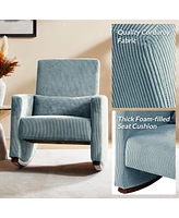 Hulala Home Tom Modern Rocking Chair with Solid Wood