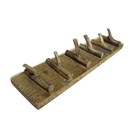 vidaXL Coat Rack Mixed Recycled Wood 23.6"x5.9"x0"