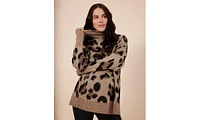 Motherhood Maternity Turtleneck Long Sleeve Knit Sweater