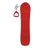 Wham O Snowboard 105 41 Single Rider Snow Board For Beginners Heavy Duty Tow Leash Red