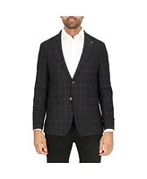 Scotch & Soda Men's Black/Burgundy Sports Coat