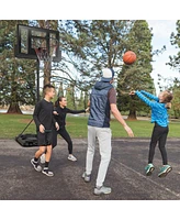 Gymax Height Adjustable Portable Basketball Hoop System Shatterproof Backboard Wheels
