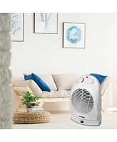 Optimus H-1382 Portable Oscillating Fan Heater with Thermostat