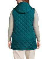 Lands' End Plus FeatherFree Insulated Hooded Vest