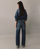 Mango Women's Oversized Denim Shirt