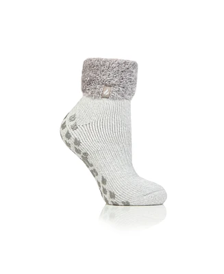 Heat Holders Feather Top Solid Lounge Socks