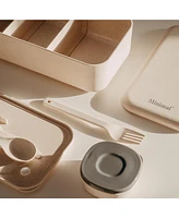 Minimal Natural Fiber Bento Box V2 Set of 2