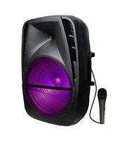 Toptech Spark-15 Bluetooth Speaker, 15" Woofer, Led Lights