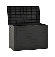 vidaXL Patio Storage Box Anthracite 38.7"x17.3"x21.7"