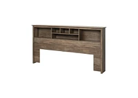 Slickblue Bookcase Headboard with Adjustable Shelves - Perfect for Organizing Books and Decor