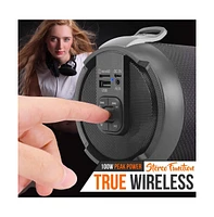 Pyle Portable Bluetooth Speaker with Fm Radio, MP3, Usb & Micro Sd Support, Rechargeable Battery