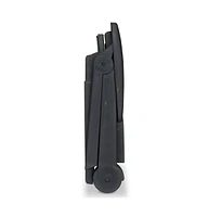 vidaXL Sun Lounger with Footrest Plastic Anthracite