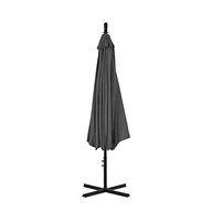 vidaXL Cantilever Garden Parasol with Steel Pole 118.1" Anthracite