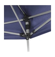 Hexagonal Pop-Up Marquee with 6 Sidewalls Dark Blue 11.8'x10.2'