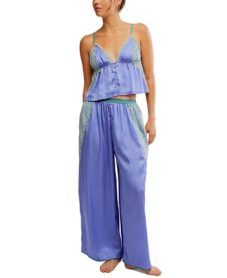 Free People Women's Anywhere With You Lace-Trim Lounge Set